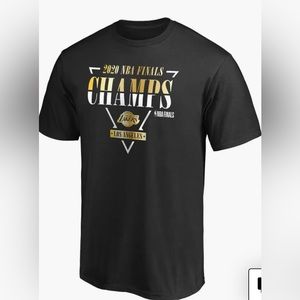 T-Shirt Los Ángeles Lakers Fanatics Branded Black 2020 NBA Finals Champions